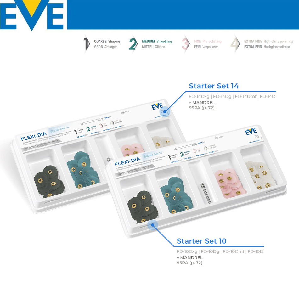 DentrealStore - Eve Technik Flexi-Dia Combi Composite Finishing Polishing and Sanding Kit
