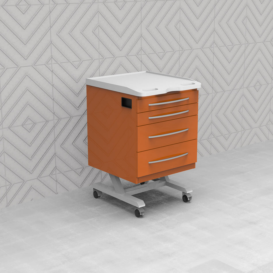 Mobile Clinic Cabinet - Laminate Countertop MB05