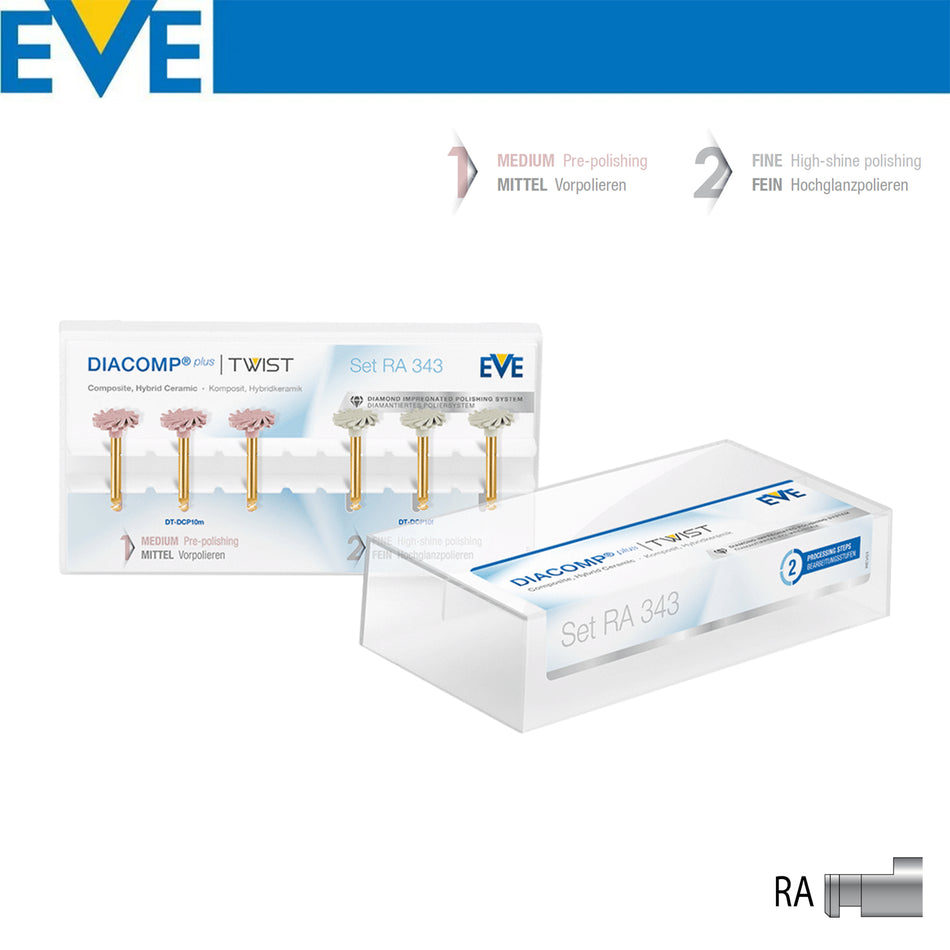 DentrealStore - Eve Technik Diacomp Plus Twist Composite Polishing Disc Kit - RA343