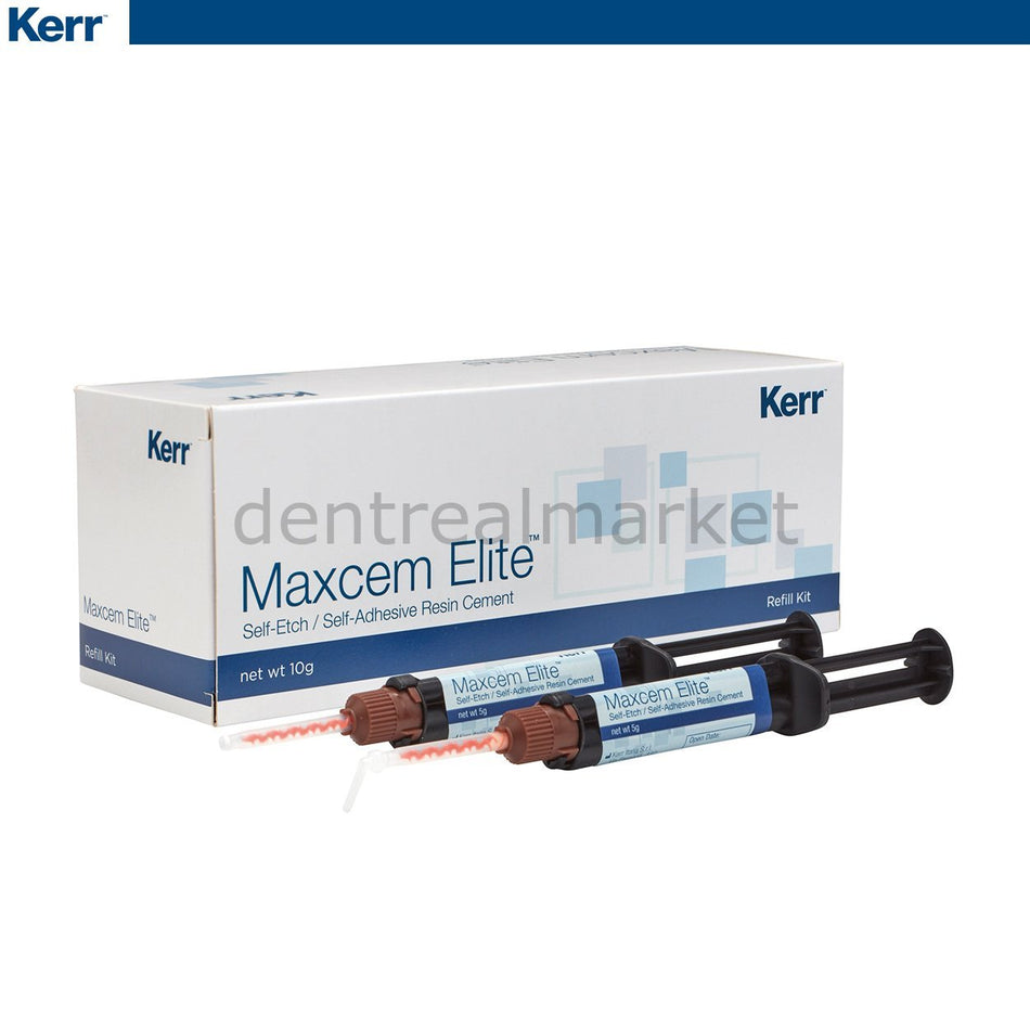 DentrealStore - Kerr Self-Etch, Self-Adhesive Dental Cement Maxcem Elite Value Kit