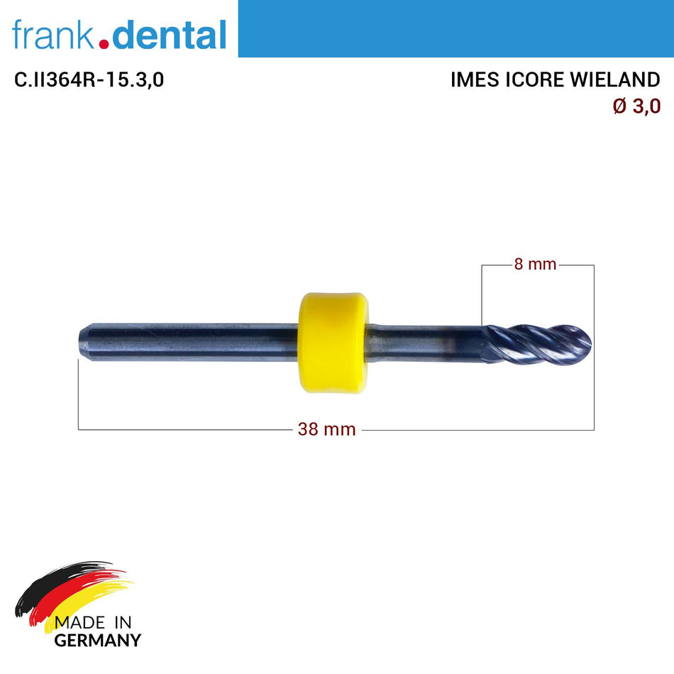 DentrealStore - Frank Dental Imes Icore Wieland Cad Cam Drill 3.0 mm
